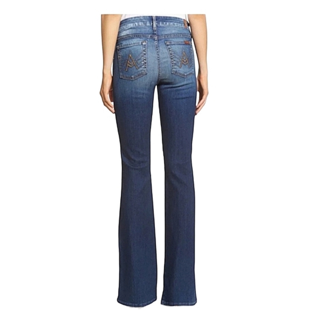 7 For All Mankind blue A pocket flare leg jeans size 30